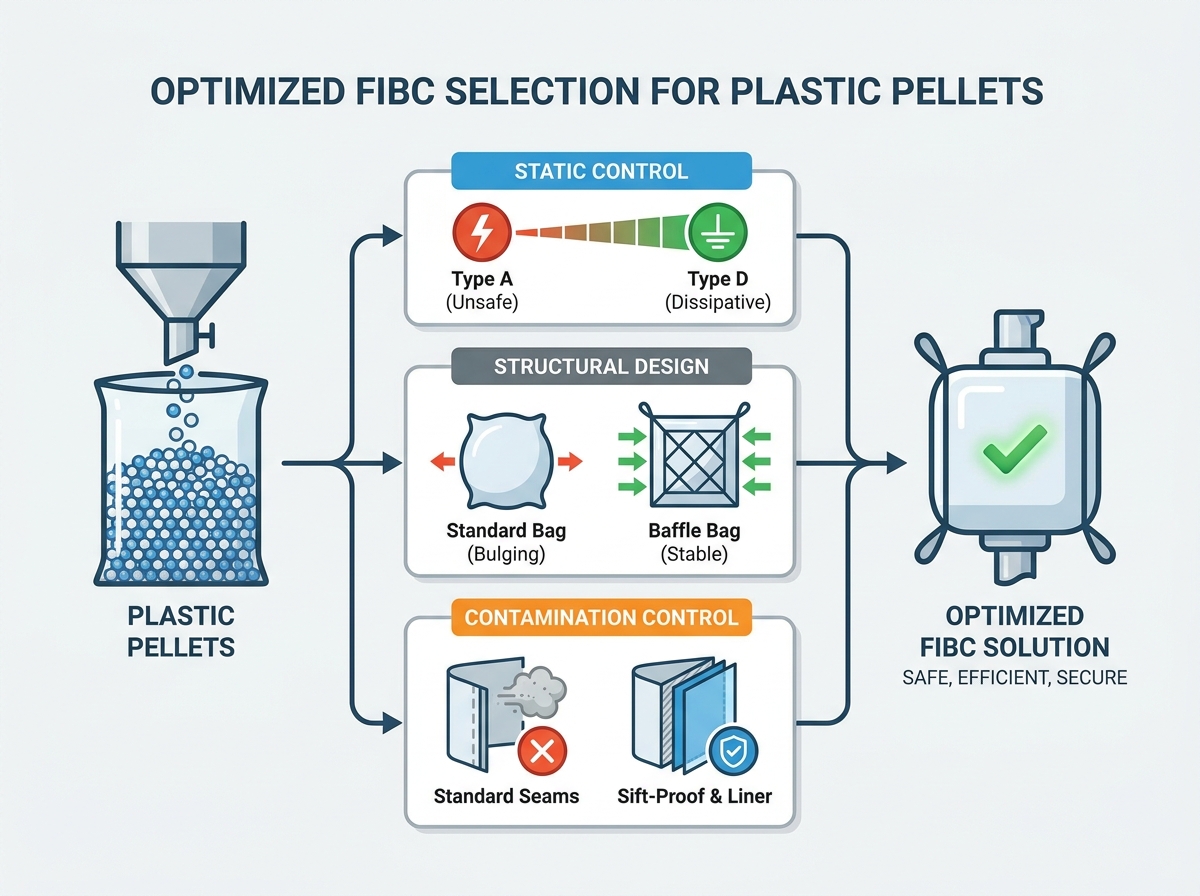 sacos fibc para pellets de pl&aacute;stico